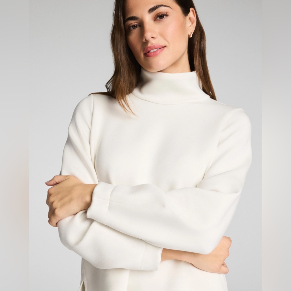 SPANX AirEssentials® Luxe Turtleneck in Linen - Medium